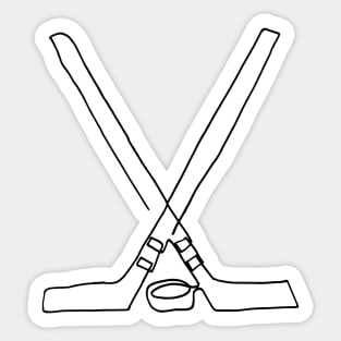 Hockey one line Sticker